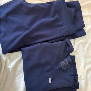 Figs Deep Blue Scrub Set